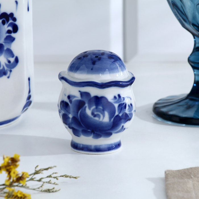 Набор для специй &laquo;Весенний&raquo;, 4 предмета, гжель