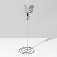 Ценникодержатель с зажимом «Бабочка», 4,5×4,5×13 см, цвет серебро Ценникодержатель с зажимом «Бабочка», 4,5×4,5×13 см, цвет серебро