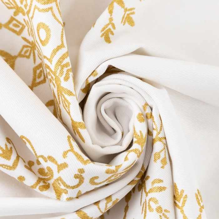 Скатерть Скатерть "Этель" Золотые снежинки 149х250+/- 3см, 100% хлопок, 190 г/м2