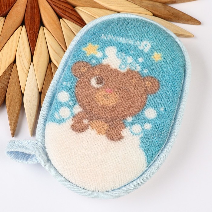 Мочалка детская махровая «Мишка» Мочалка детская махровая «Мишка»