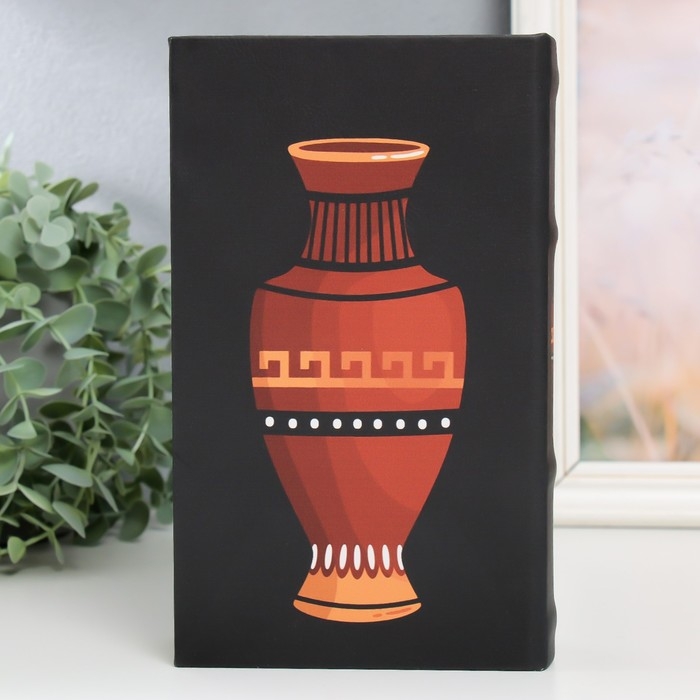 Сейф-книга дерево кожзам Сейф-книга дерево кожзам "Греческая ваза" 21х13х5 см
