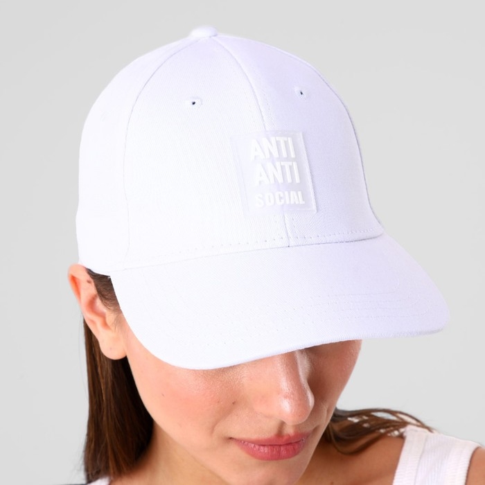 Кепка женская Anti Anti Social, цвет белый Кепка женская Anti Anti Social, цвет белый