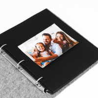 Фотоальбом войлок 30 листов "Сердечко"  25х23 см