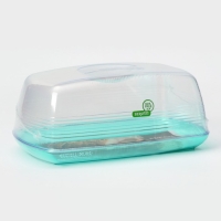 Хлебница &laquo;Fresh&raquo;, 23,5&times;14&times;10 см, цвет мятный-полупрозрачный