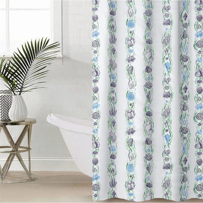 Штора для ванной «Ракушки», 180×180 см, цвет белый Штора для ванной «Ракушки», 180×180 см, цвет белый