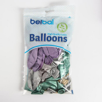 Шар латексный 14", хром Glossy, набор 50 шт., МИКС Шар латексный 14", хром Glossy, набор 50 шт., МИКС