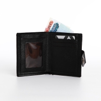 Портмоне мужское на магните, цвет чёрный Портмоне мужское на магните, цвет чёрный