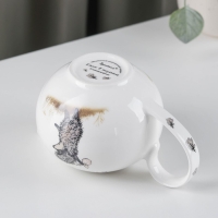 Сливочник фарфоровый &laquo;Ёжик в тумане&raquo;, 430 мл