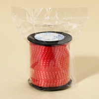 Лента для декора и подарков &laquo;Снежинки&raquo;, красная, 0.5 см &times; 200м