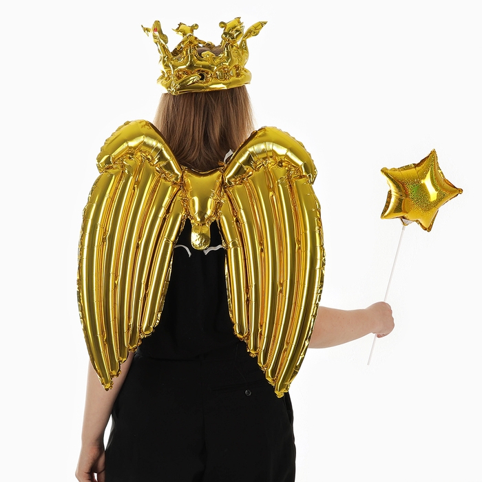 Набор фольгированных шаров «Карнавальный набор. Золотой», 3 шт. Набор фольгированных шаров «Карнавальный набор. Золотой», 3 шт.