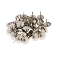 Гвозди ТУНДРА, декоративные, 19х22 мм, хром, 200 шт
