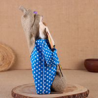 Оберег-домовой "Домовой с самоваром и подковой" МИКС Оберег-домовой "Домовой с самоваром и подковой" МИКС