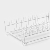 Сушилка для посуды с поддоном, 39&times;25&times;12 см, цвет белый