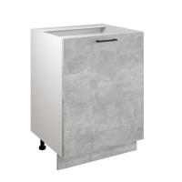 Шкаф напольный 600 Симпл, 600х510х820, Ателье светлое/Белый Шкаф напольный 600 Симпл, 600х510х820, Ателье светлое/Белый