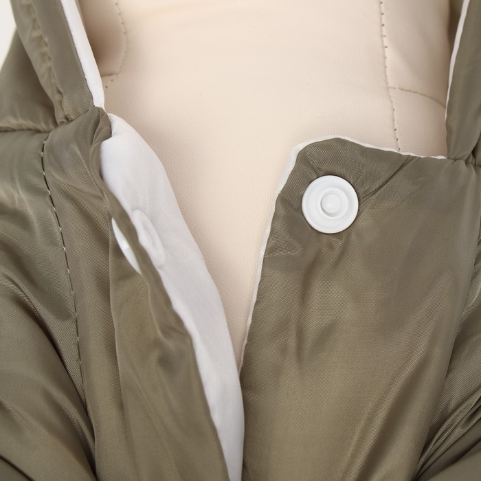 Комбинезон с подкладом "Дракоша", размер XL (ДС 40, ОГ 50 см, вес 11-13 кг), хаки