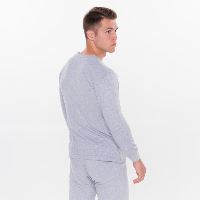 Комплект термо мужской (фуфайка, кальсоны) цвет серый меланж, р-р 50-52 Комплект термо мужской (фуфайка, кальсоны) цвет серый меланж, р-р 50-52