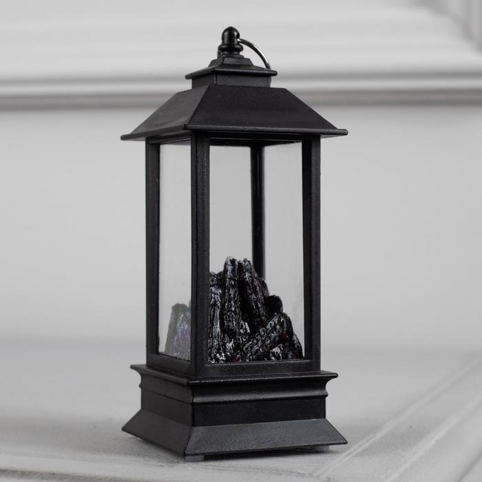 Светодиодная фигура &laquo;Камин&raquo; 5 &times; 13 &times; 5 см, пластик, батарейки AG13х3 (в комплекте), свечение красное