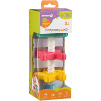 Развивающая игрушка пирамидка &laquo;Закрути меня&raquo; с шестеренками, погремушка, Крошка Я