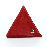 Монетница на кнопке TEXTURA, цвет красный Монетница на кнопке TEXTURA, цвет красный