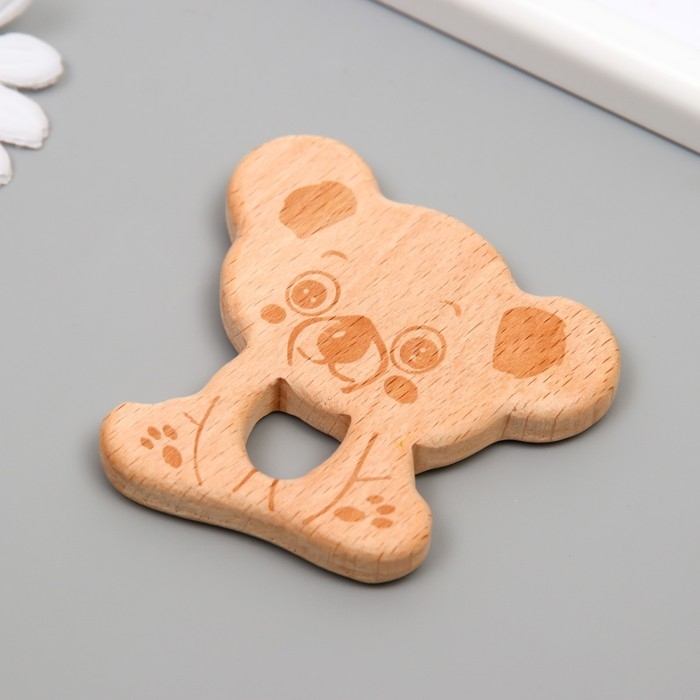 Декор для творчества дерево Декор для творчества дерево "Медвежонок" 7,1х6,9 см