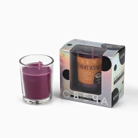 Свеча с приколом в стакане «Свеча пофигизма», аромат лаванды Свеча с приколом в стакане «Свеча пофигизма», аромат лаванды