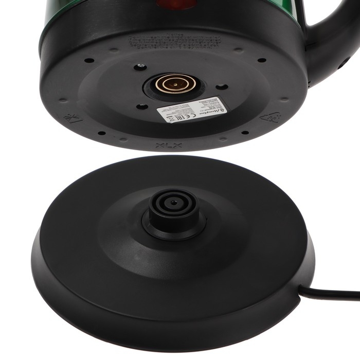 Чайник электрический МАТРЁНА MA-002, металл, 1.8 л, 1500 Вт, зелёно-чёрный Чайник электрический МАТРЁНА MA-002, металл, 1.8 л, 1500 Вт, зелёно-чёрный