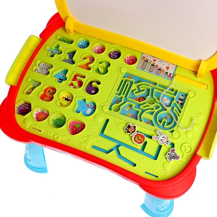 Развивающий столик &laquo;Играй и учись&raquo;, цвет красный
