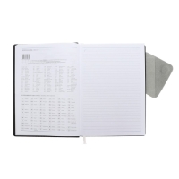 Ежедневник недатированный, 205х150 мм 168 листов, кожзам, блок 70 г/м2, ляссе, магнитный хлястик, серый