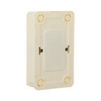 Розетка двухместная Luazon Lighting "Лига", 10 А, накладная, без з/к, бежевая