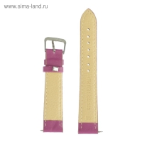 Ремешок для часов"Соломон", 18 мм, натуральная кожа, l-20 см, сиреневый