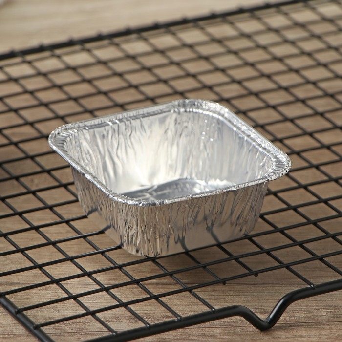 Набор форм для выпечки из фольги Доляна, 90 мл, 7,5&times;3 см, 50 шт