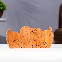 Сувенир-пазл "Семья собак", 5 шт ,16х8 см Сувенир-пазл "Семья собак", 5 шт ,16х8 см