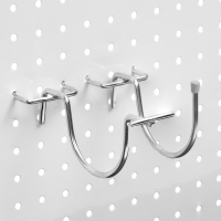 Держатель для дрели на перфорацию (пара), 7×0,4×8 см, цвет хром МИКС Держатель для дрели на перфорацию (пара), 7×0,4×8 см, цвет хром МИКС