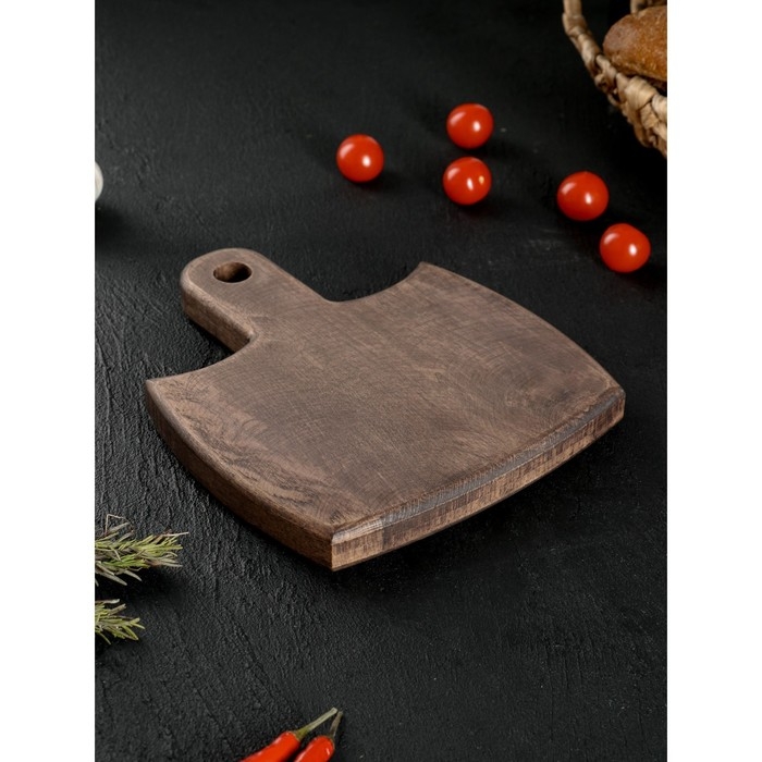 Доска разделочная для подачи Wild Kitchen, 23&times;20&times;2.5 см, граб темный