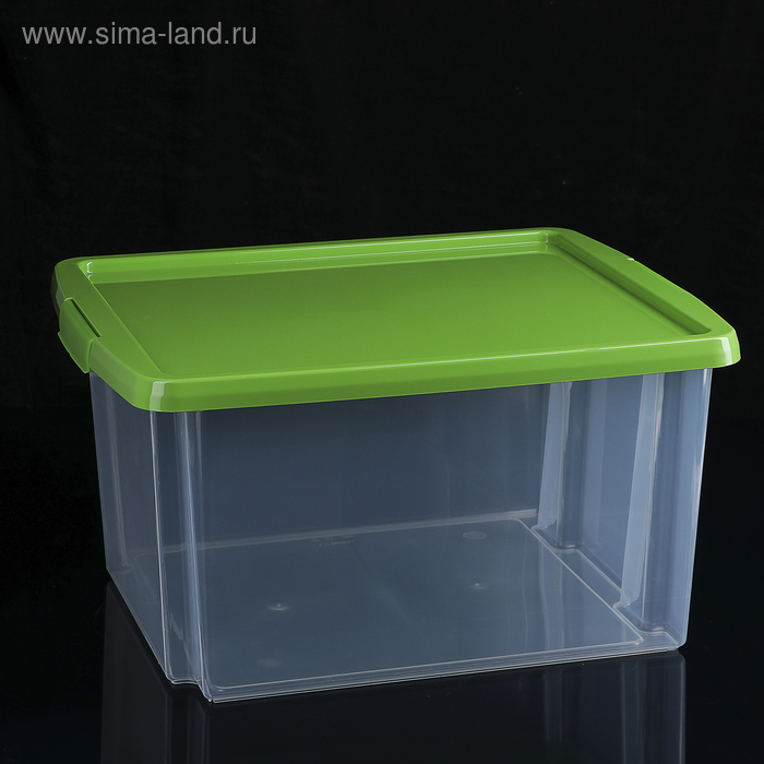 Контейнер для хранения с крышкой, 30 л, 47&times;36,5&times;24,5 см, цвет МИКС