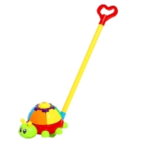 Каталка на палочке &laquo;Жучок&raquo;, крутится, звенит, цвета МИКС