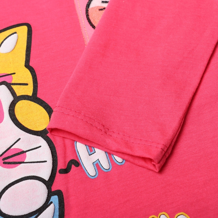 Лонгслив для девочки, цвет фуксия, рост 146 см