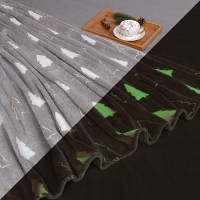 Плед светящийся в темноте Этель "Елочки" 180*200 см,100% п/э, корал-флис 220 гр/м2 Плед светящийся в темноте Этель "Елочки" 180*200 см,100% п/э, корал-флис 220 гр/м2