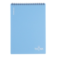 Блокнот на спирали А5, 80 листов, клетка, ErichKrause "Symbol", пластиковая обложка шелкография, блок офсет белизна 100%, голубой, Блокнот на спирали А5, 80 листов, клетка, ErichKrause "Symbol", пластиковая обложка шелкография, блок офсет белизна 100%, голубой,