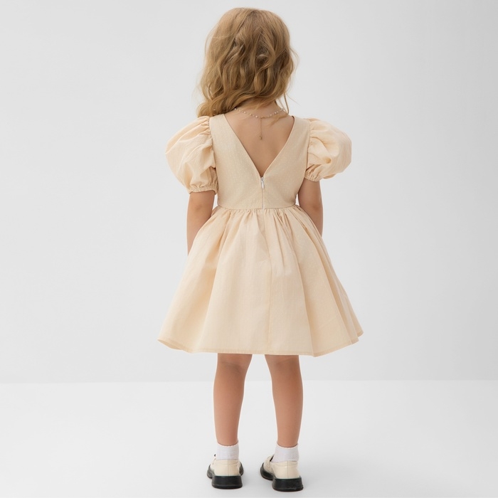 Платье нарядное детское MINAKU: PartyDress, цвет молочный, рост 122 см Платье нарядное детское MINAKU: PartyDress, цвет молочный, рост 122 см