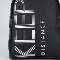 Сумка молодёжная через плечо KEEP distance, цвет чёрный Сумка молодёжная через плечо KEEP distance, цвет чёрный