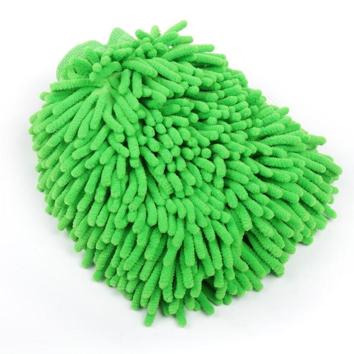 Варежка для мытья авто, микрофибра 24&times;19&times;4 см, микс