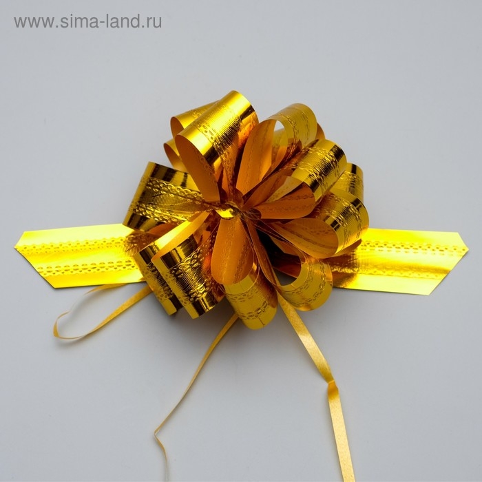 Бант-шар No3,2 полоса, золото Бант-шар No3,2 полоса, золото