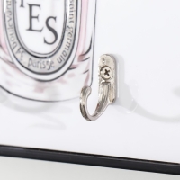 Крючки декоративные 2 крючка "Розовые пионы в стакане" 19х24 см