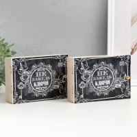 Ключница "Меловка" белый 12х17 см МИКС