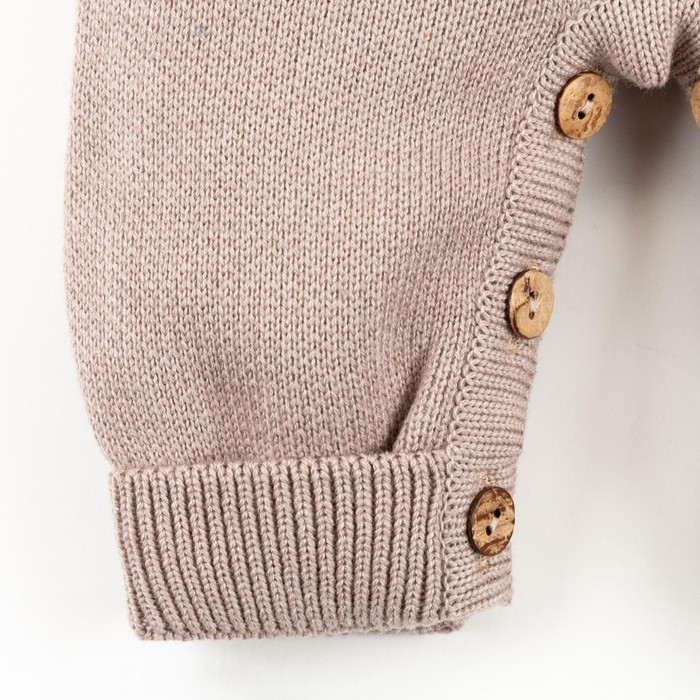 Комбинезон вязаный Крошка Я &laquo;Заяц&raquo;, рост 62-68 см