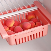 Полка подвесная в холодильник раздвижная Доляна, 20(28)&times;16,2&times;7,5 см, цвет МИКС