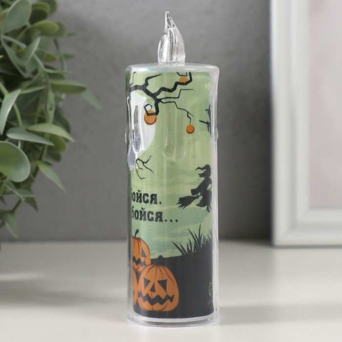 Ночник "Свеча" (Тыквы)  3хLR1130 3,8х3,8х12см