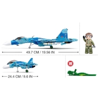 Конструктор &laquo;Модельки. Сверхзвуковой истребитель&raquo;, 1040 деталей