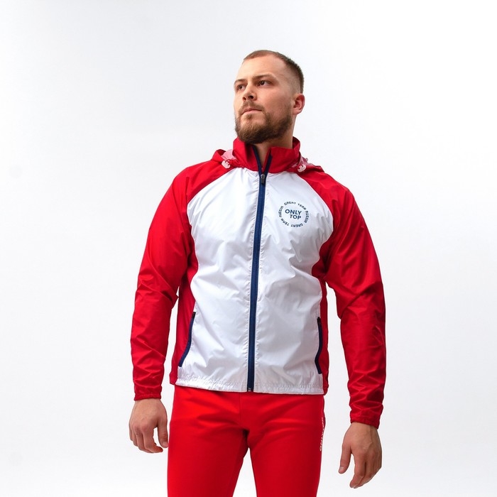 Ветровка ONLYTOP унисекс с сумкой red, р. 56